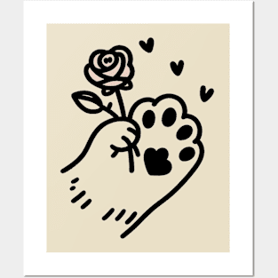 Cat and Rose <3 Posters and Art